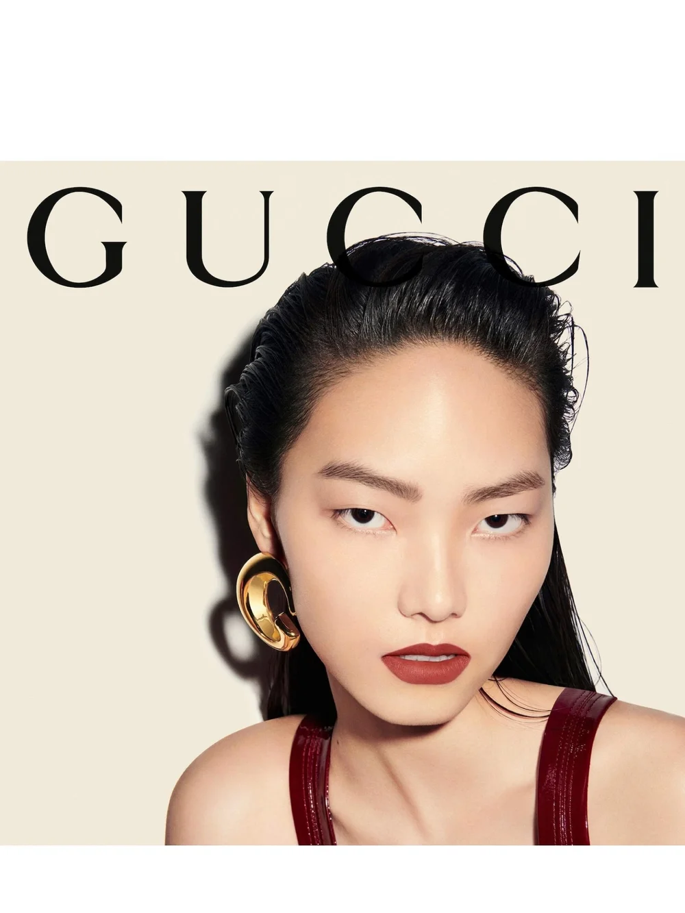 Gucci Rouge Liquid Matte Lip Color Transfer Proof In Shade 208